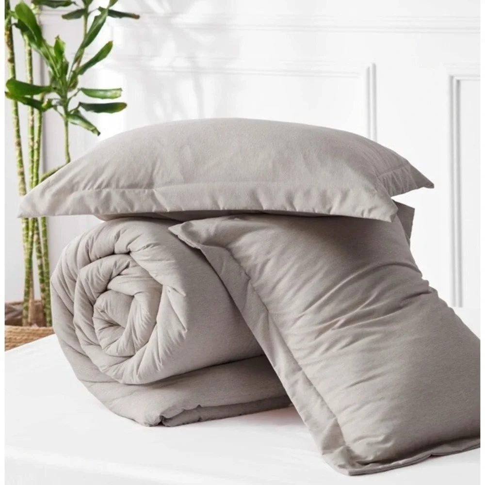 Bedsure Twin/Twin XL Comforter Set Linen. Comforter And 1 Sham 68x88